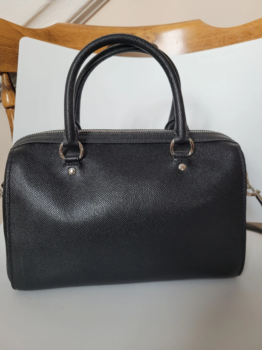 Coach Rowan Satchel Black Medium